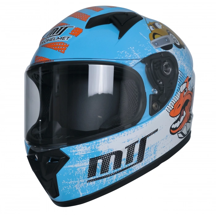 MTS 201 MAVİ ÇOCUK KASKI KAPALI MODEL