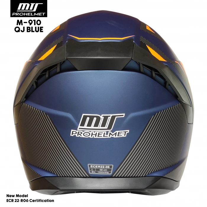 MTS M-910 BLUE GÜNEŞ VİZÖRLÜ KASK (SİYAH CAMLI)