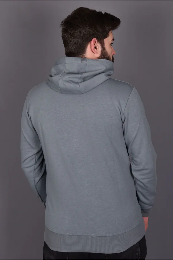 Mint Double Face Kapüşonlu Sweatshirt