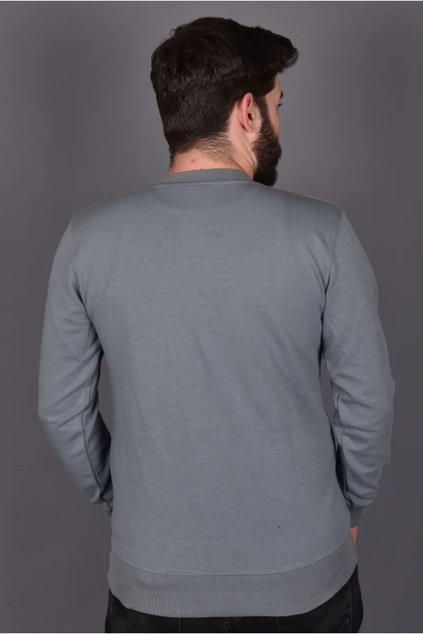 Mint Likralı Konpak Penye Kumaş Sweat