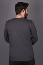 Antrasit Likralı Konpak Penye Kumaş Sweat