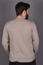 Bej Double Face Sweat