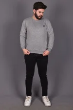 Gri Double Face Sweat