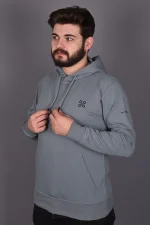 Mint Double Face Kapüşonlu Sweatshirt