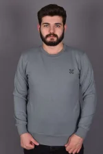 Mint Likralı Konpak Penye Kumaş Sweat