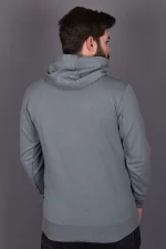 Mint Penye Şardonlu Üçiplik Kapüşonlu Sweatshirt