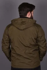 Petrol Fermuarlı ve Cepli İçi Polar Su Geçirmez Yağmurluk