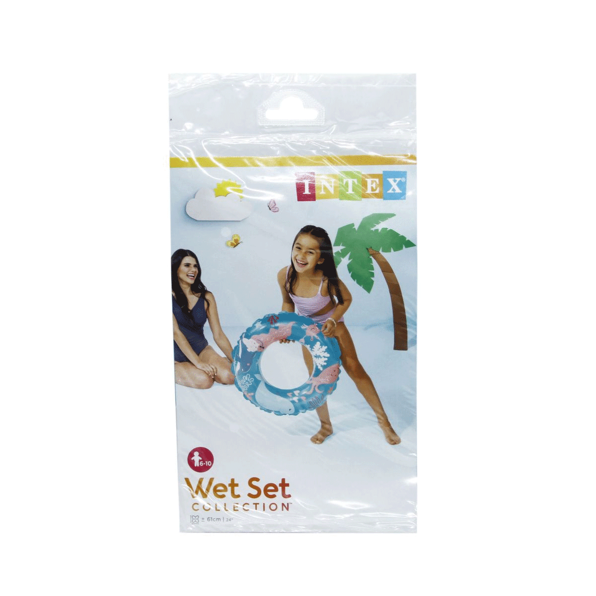 IS59242 Şeffaf Baskılı Simit 61 cm - 1 Adet Stokta Olan Gönderilir