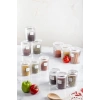 12li Barok Yuvarlak 2 Boy Kavanoz Seti & Saklama Kabı & Erzak Kabı 6*500 ML,6*250 ML)
