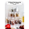 12li Barok Yuvarlak 3 Boy Kavanoz Seti & Saklama Kabı & Erzak Kabı (4*2000 ML, 4*1000 ML, 4*500 ML)