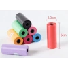 12 li Köpek Dışkı Poşet Düz Renkli Set (5468)