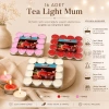 16 PARÇA  KIRMIZI TEA LİGHT YUVARLAK MUM (5468)