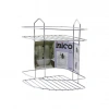 2 KATLI - ÜÇGEN   KROM   METAL  BANYO KÖŞELİK - DUŞKABİN RAF (5468)