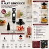 2HIZ AYAR - PASLANMAZ ÇELİK BIÇAK EL MULTİ BLENDER SETİ 700ML HAZNELİ SHB-7529 (5468)