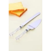 2’li Paslanmaz Çelik Pasta Servis Seti Spatula Bıçak Seti