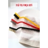 3lü Tel Fırça Seti