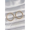 316 Çelik Gold Renk 27 mm Halka Model Kadın Küpe