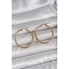 316 Çelik Gold Renk 33 mm Kadın Halka Model Kadın Küpe