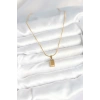 316L Çelik Gold Renk Mini Külçe Altın Model Kolye