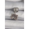 316L Çelik Gümüş Renk Sallantı New York Yazı Model Nomination Charm