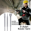 3PCS MURÇ SETİ SİVRİ -DÜZ 25CM (5468)
