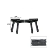 4 ADET SİYAH SOFRA AYAK KOMPLE PLASTİK 20CM AÇ KAPA (5468)