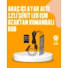 4 Parça RGB LED Araç İçi Aydınlatma Sistemi