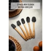 5 Parça Bambu Saplı Mini Supatula Seti