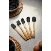 5 Parça Bambu Saplı Mini Supatula Seti