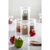 6lı Barok Yuvarlak Baharat Kavanoz Seti & Saklama Kabı & Erzak Kabı (6*250 ML)