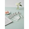 6’lı Paslanmaz Çelik Soft Beyaz Yemek Kaşığı Seti
