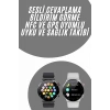 Akıllı Saat Adımsayar Nabız Ölçer Titreşim Özellikli Çağrı Cevaplama Sosyal Medya