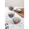 Akrilik Barok Lacivert Kare 4lü Küçük Kase Seti & Çerezlik & Sunumluk & İkramlık (Cam Değildir) 6884DP4