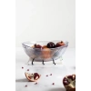 Akrilik Barok Şeffaf Büyük Oval Meyve & Salata Kasesi & Karıştırma Kabı / 3,3 Lt  (CAM DEĞİLDİR)