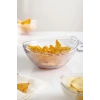 Akrilik Barok Şeffaf Orta Boy Oval Meyve & Salata Kasesi & Karıştırma Kabı / 1,6 Lt  (CAM DEĞİLDİR)