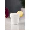 Akrilik Beyaz Tekli Kısa Bardak & Su Meşrubat Kahve Yanı Bardağı 300 ml ( Cam Değildir )