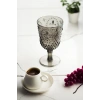 Akrilik Füme Tekli Kadeh & Su Meşrubat Kahve Yanı Bardağı 450 ml ( Cam Değildir )