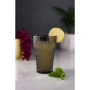 Akrilik Füme Tekli Uzun Bardak & Su Meşrubat Bardağı 400 ml ( Cam Değildir )