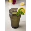 Akrilik Füme Tekli Uzun Bardak & Su Meşrubat Bardağı 400 ml ( Cam Değildir )