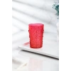 Akrilik Kırmızı 6lı Kısa Bardak & Su Meşrubat Kahve Yanı Bardağı 400 ml ( Cam Değildir )