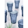 Akrilik Lacivert Tekli Uzun Bardak & Su Meşrubat Bardağı 400 ml ( Cam Değildir )