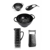 Akrilik Siyah 5 Parça Sürahi & Rende & Süzgeç & Mini Süzgeç & Kaşıklık & Mutfak Çeyiz Seti