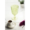 Akrilik Yeşil Tekli Kadeh & Su Meşrubat Kahve Yanı Bardağı 450 ml ( Cam Değildir )