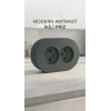 Antrasit Renkli Sıva Üstü İkili Topraklı Priz, Çiftli Elektrik Bağlantısı