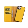 Apple iPhone 11 Pro Max Uyumlu Deri Cüzdanlı Kılıf FL12 Sarı