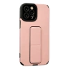 Apple iPhone 12 Pro Max Kılıf Mega Standlı Silikon - Pudra