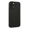 Apple iPhone 12 Pro Max Kılıf Mega Standlı Silikon - Siyah