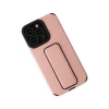 Apple iPhone 13 Pro Max Kılıf Mega Standlı Silikon - Pudra
