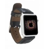 Apple Watch Uyumlu Deri Kordon 42-44-45mm RST1 Siyah
