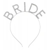 Bekarlığa Veda Kristal Taşlı Gümüş Bride Tacı